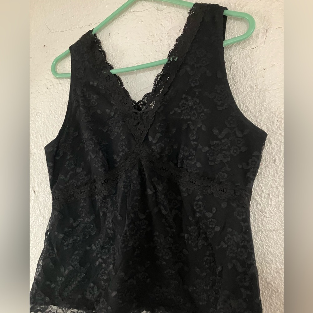 Worthington Black Lace Tank